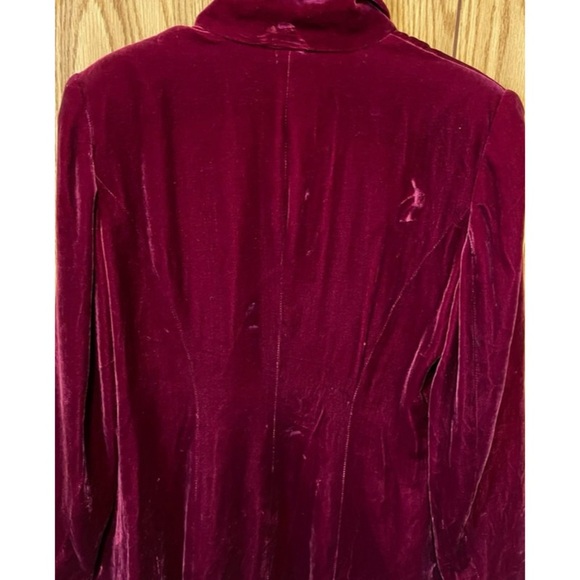 Alease Fisher Red Velvet Size 12 Blazer - Picture 15 of 16